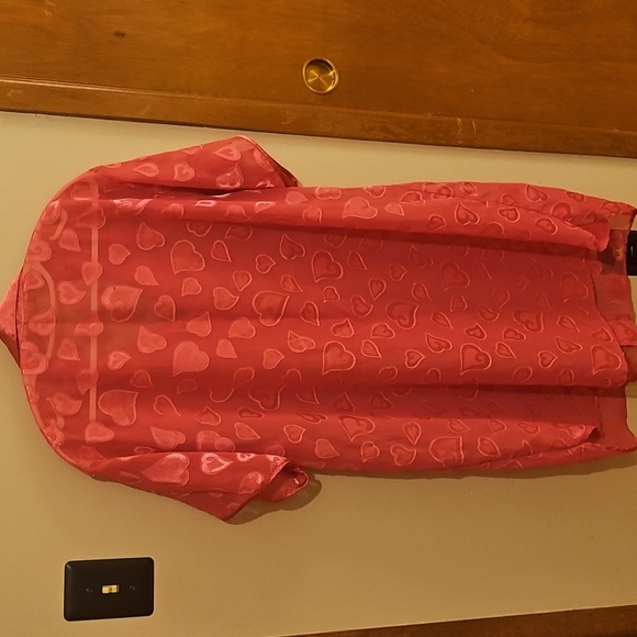 Sophia by Delicates Hearts Front Button Nightgown - Picture 10 of 10